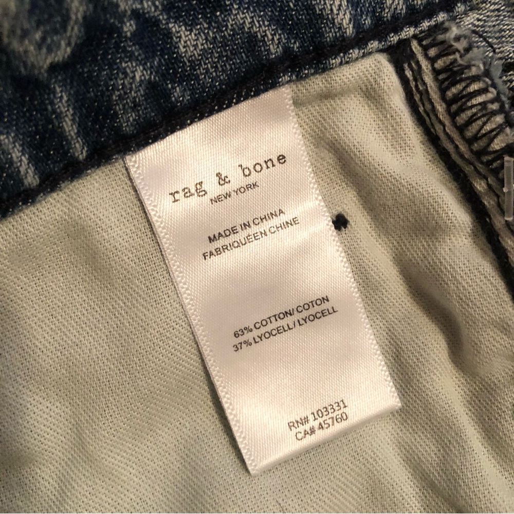 Rag & Bone The Cloud Lori Jean High Rise Dubois Wide Leg Soft Denim - Picture 7 of 7